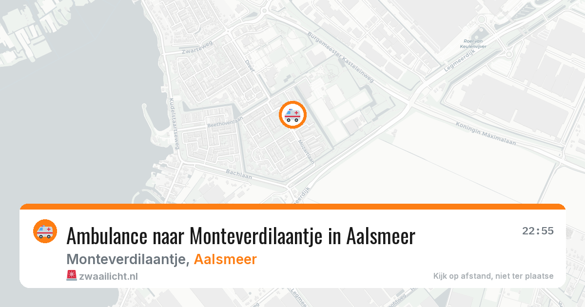 Ambulance naar Monteverdilaantje in Aalsmeer — 26 mrt 2026