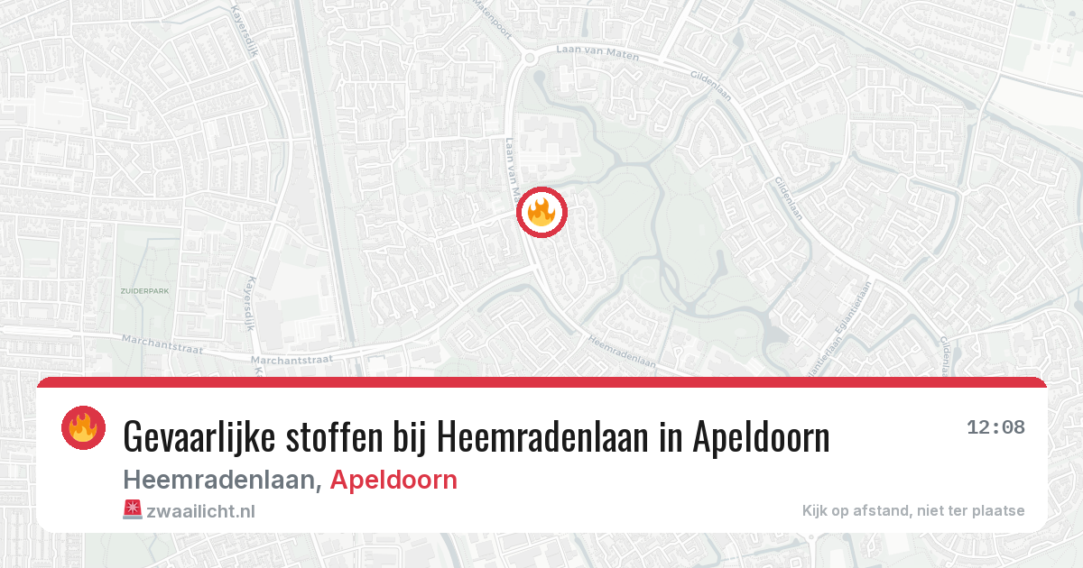 Gevaarlijke stoffen bij Heemradenlaan in Apeldoorn — 1 apr 2026