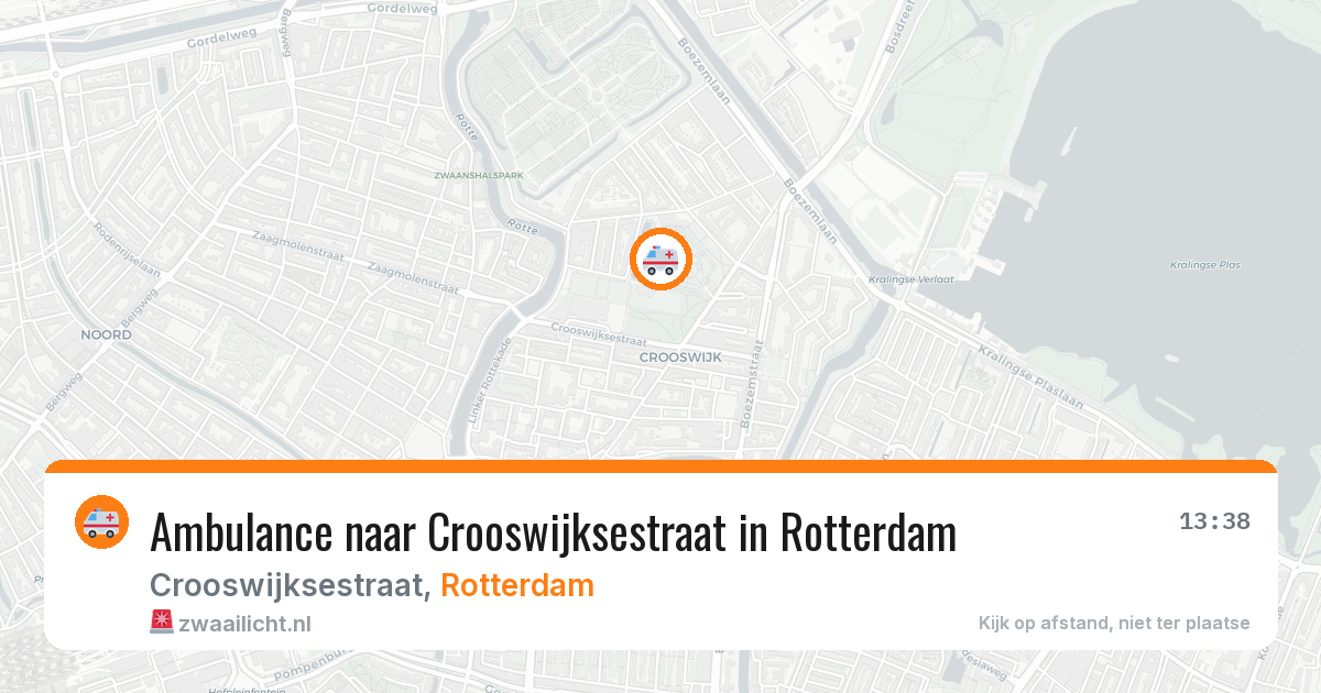 Ambulance naar Crooswijksestraat in Rotterdam — 8 apr 2026