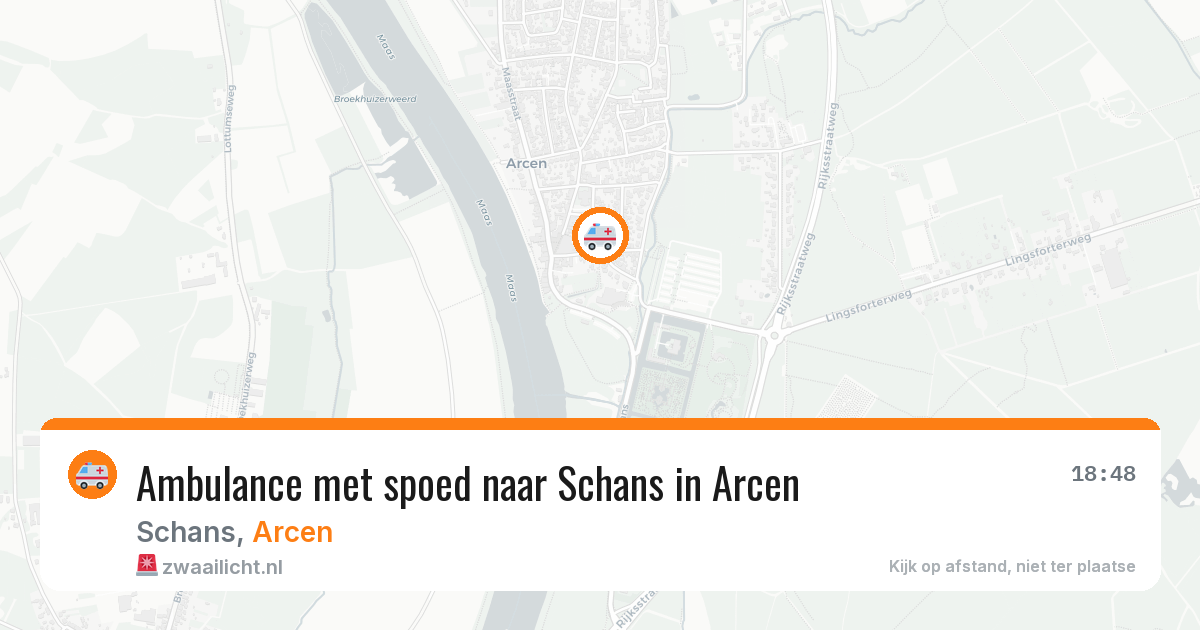 Ambulance met spoed naar Schans in Arcen — 15 jul 2026