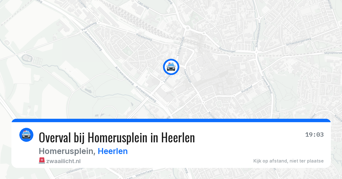 Overval bij Homerusplein in Heerlen — 31 mrt 2026