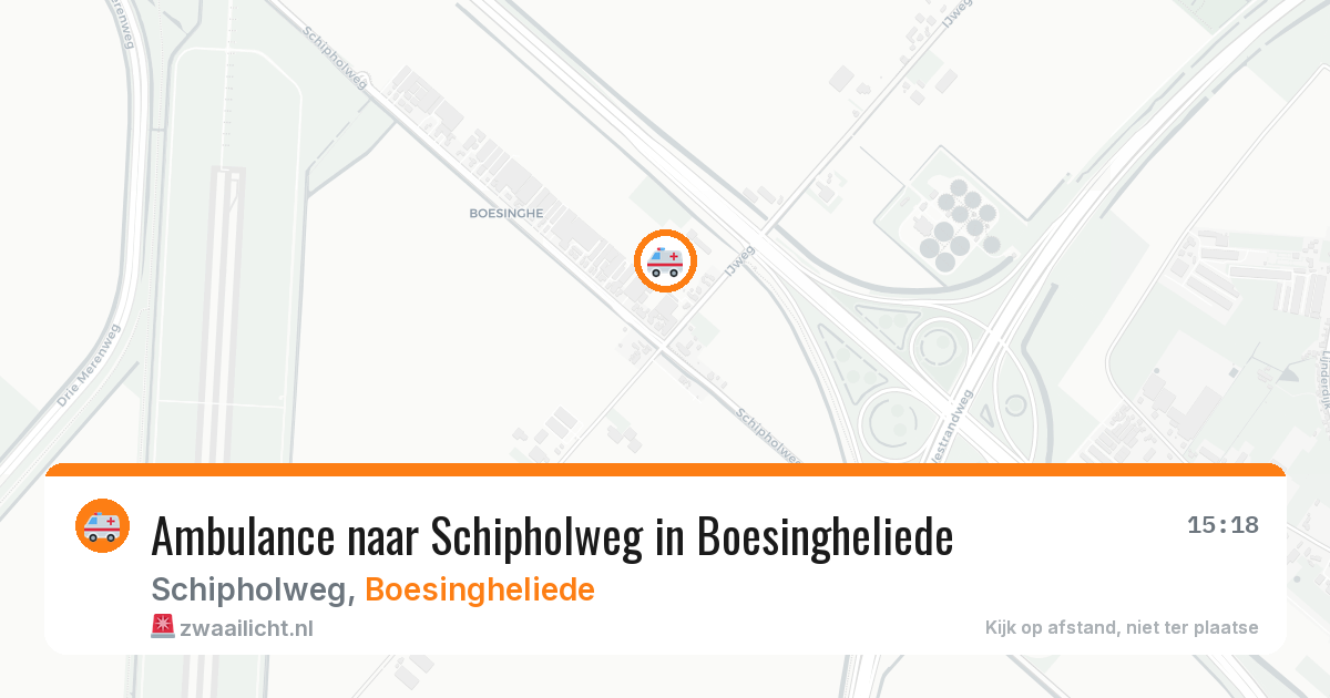 Ambulance naar Schipholweg in Boesingheliede — 9 jul 2026