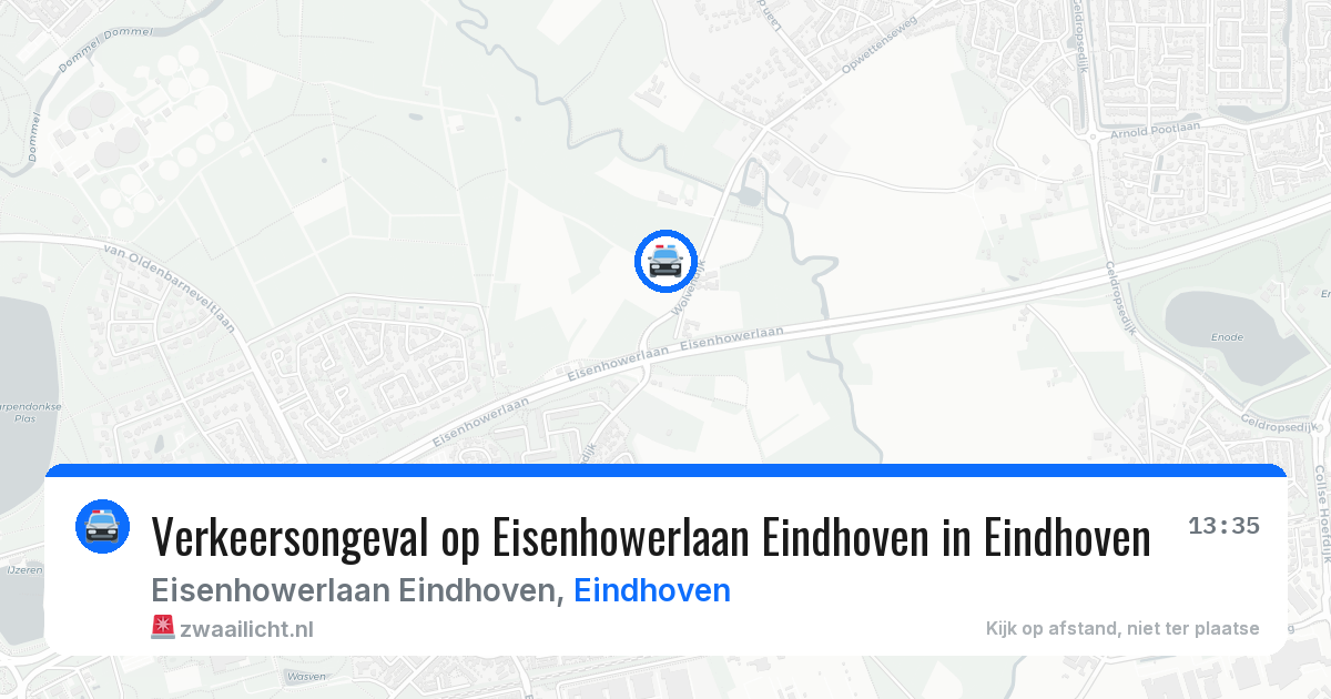 Verkeersongeval op Eisenhowerlaan Eindhoven in Eindhoven — 26 mrt 2026