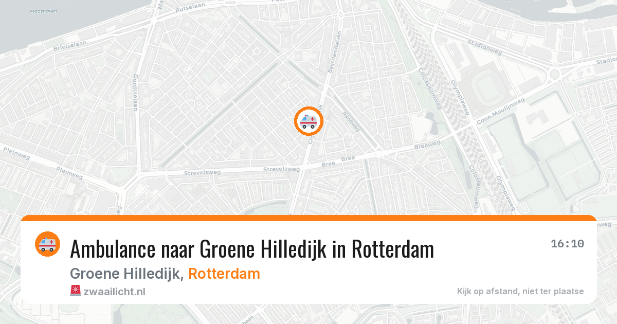 Ambulance naar Groene Hilledijk in Rotterdam — 1 jul 2026