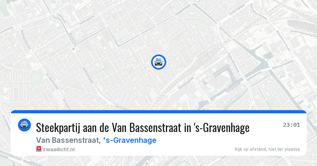 Steekpartij aan de Van Bassenstraat in 's-Gravenhage — 3 aug 2026
