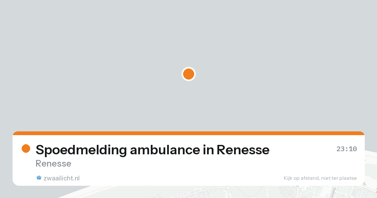 Spoedmelding ambulance in Renesse — 18 aug 2026