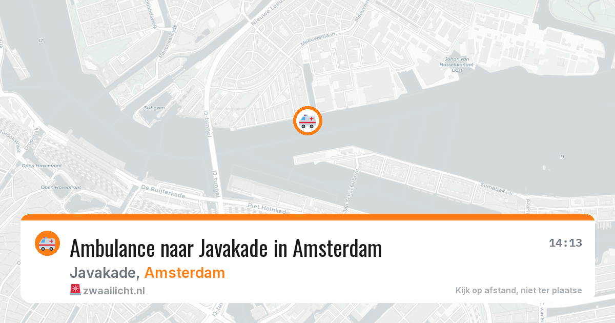Ambulance naar Javakade in Amsterdam — 19 mei 2026