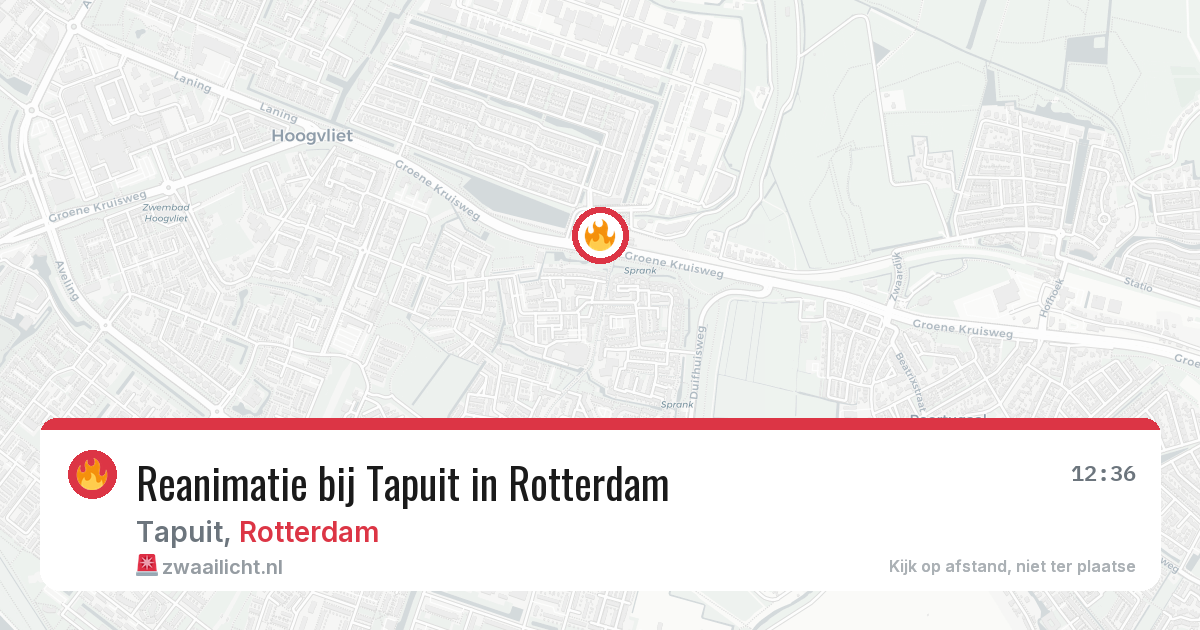 Reanimatie bij Tapuit in Rotterdam — 21 apr 2026