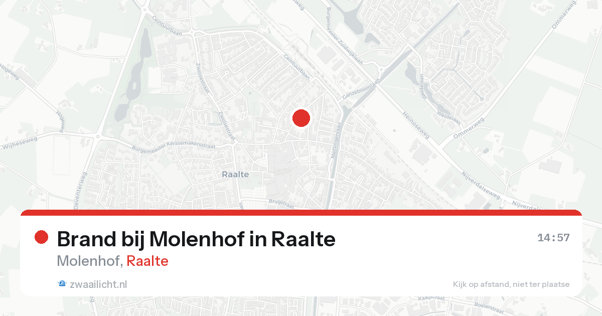 Brand bij Molenhof in Raalte — 11 aug 2026