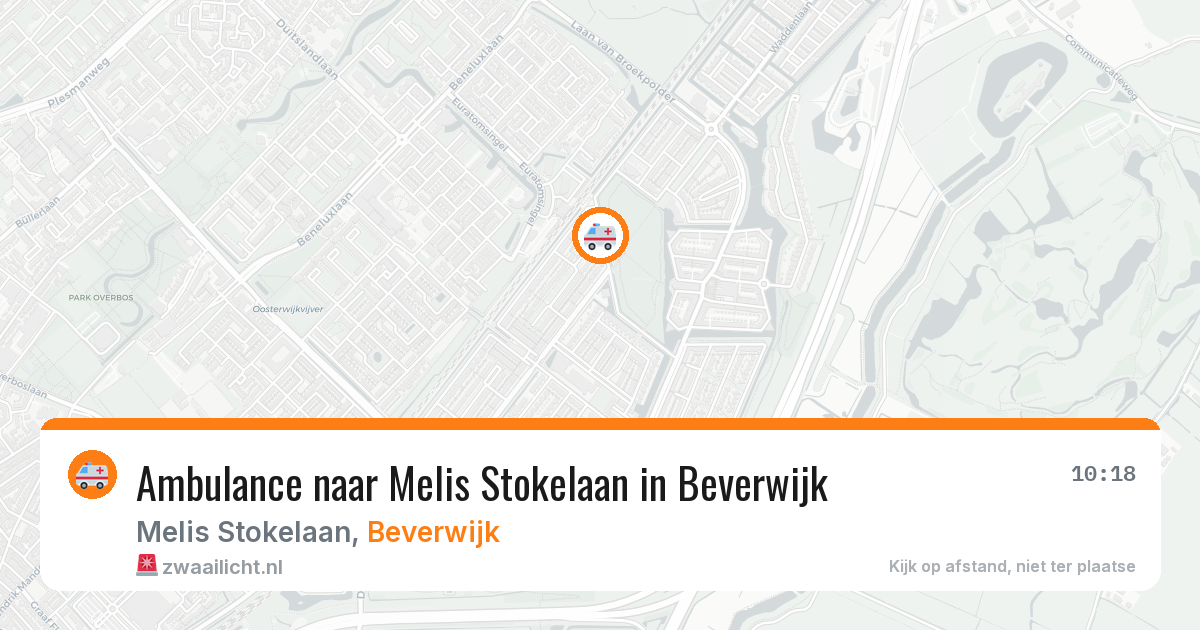 Ambulance naar Melis Stokelaan in Beverwijk — 20 jul 2026