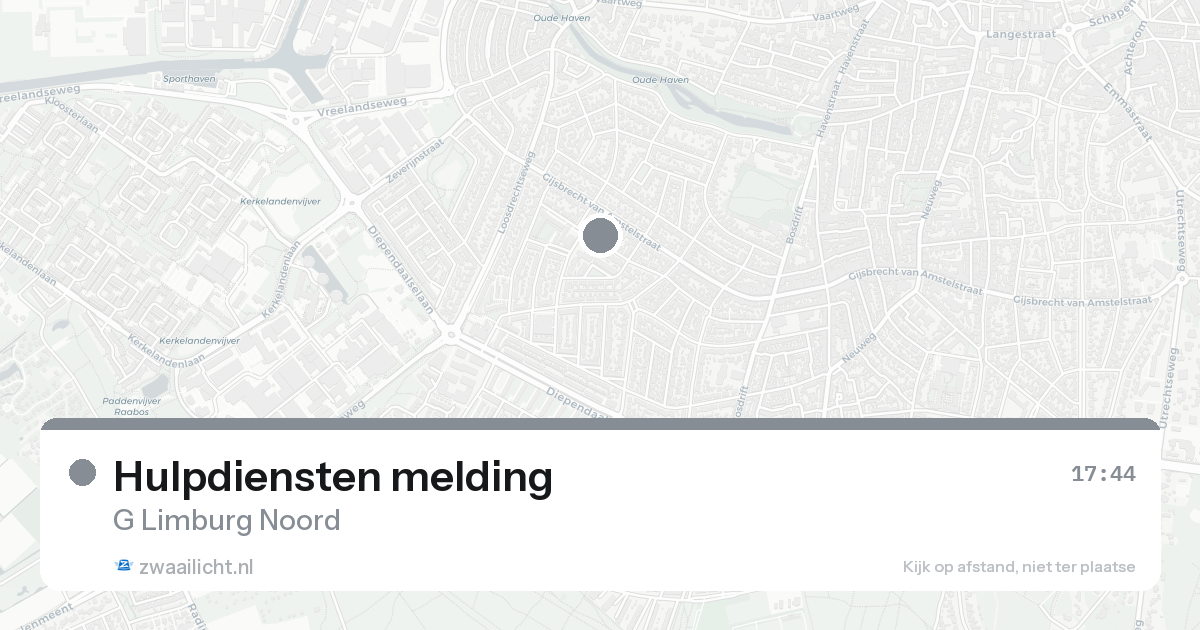 Hulpdiensten melding — 30 jan 2026