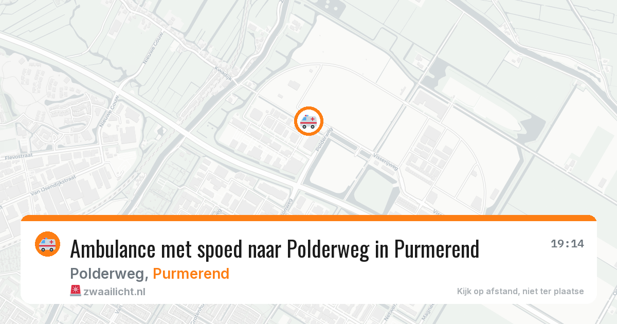 Ambulance met spoed naar Polderweg in Purmerend — 9 jun 2026