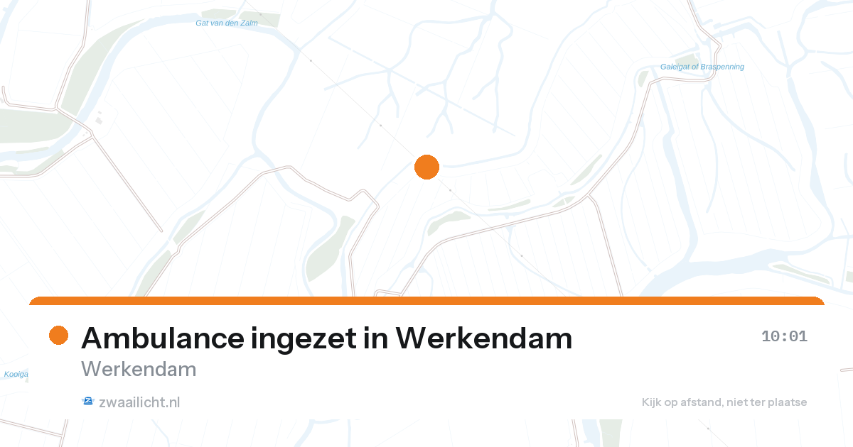 Ambulance ingezet in Werkendam — 27 aug 2026