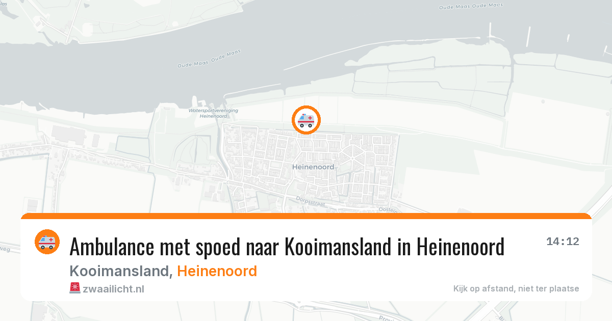 Ambulance met spoed naar Kooimansland in Heinenoord — 31 jul 2026