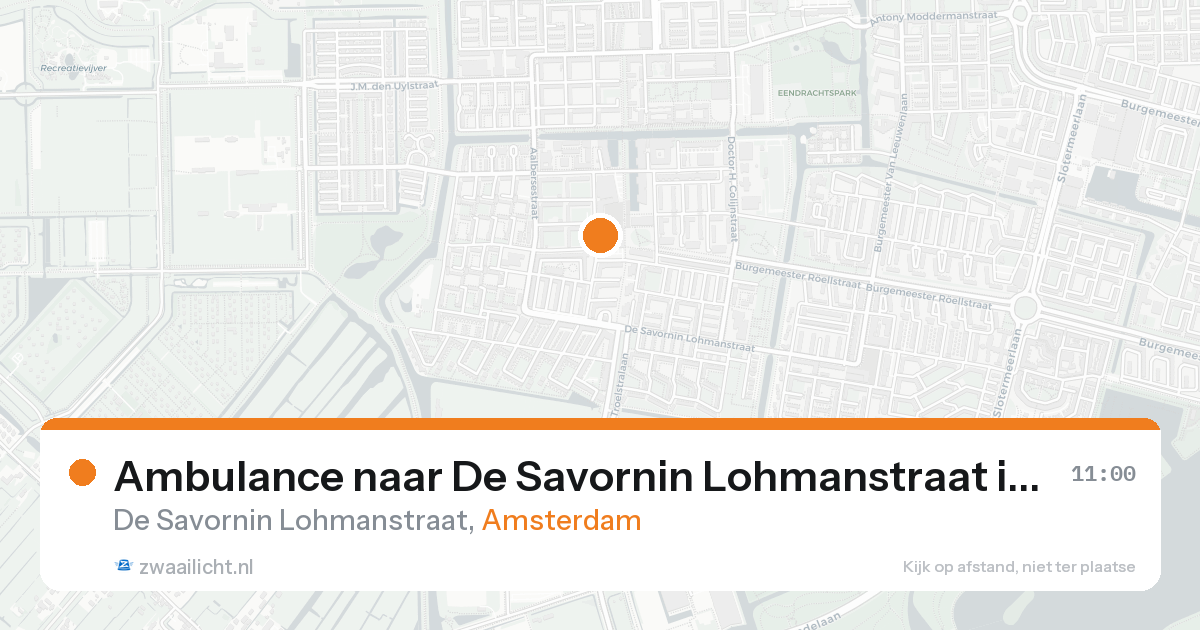 Ambulance naar De Savornin Lohmanstraat in Amsterdam — 31 jan 2026