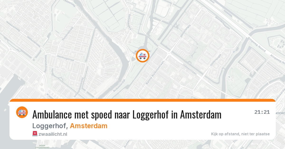 Ambulance met spoed naar Loggerhof in Amsterdam — 13 apr 2026