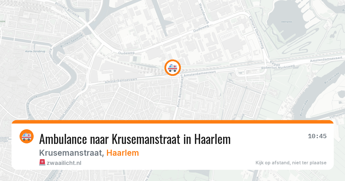 Ambulance naar Krusemanstraat in Haarlem — 27 jun 2026