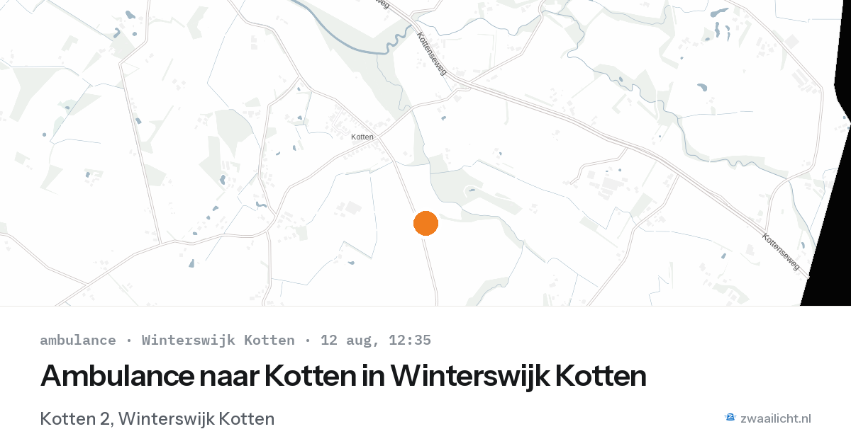 Ambulance naar Kotten in Winterswijk Kotten — 12 aug 2026