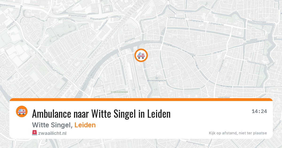 Ambulance naar Witte Singel in Leiden — 1 jul 2026