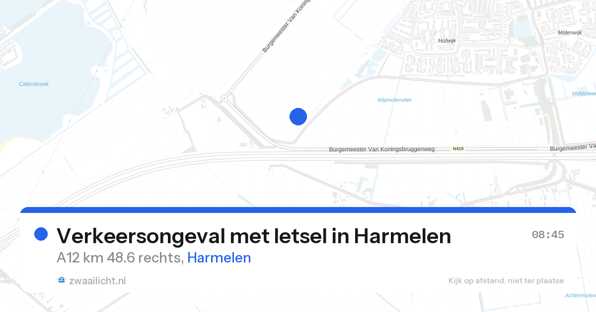 Verkeersongeval met letsel in Harmelen — 26 aug 2026