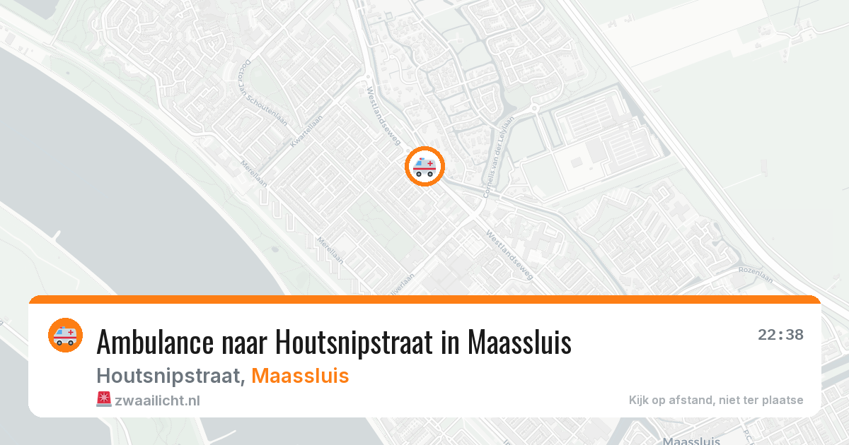 Ambulance naar Houtsnipstraat in Maassluis — 21 jun 2026