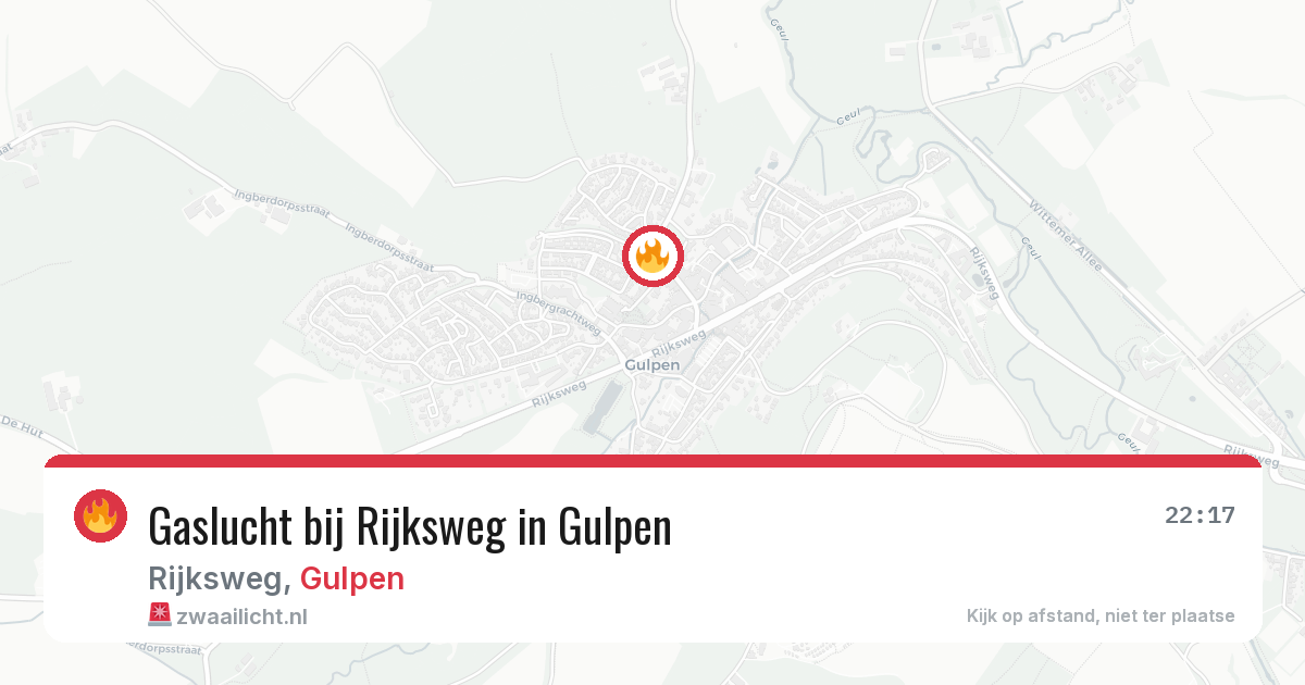 Gaslucht bij Rijksweg in Gulpen — 5 jun 2026