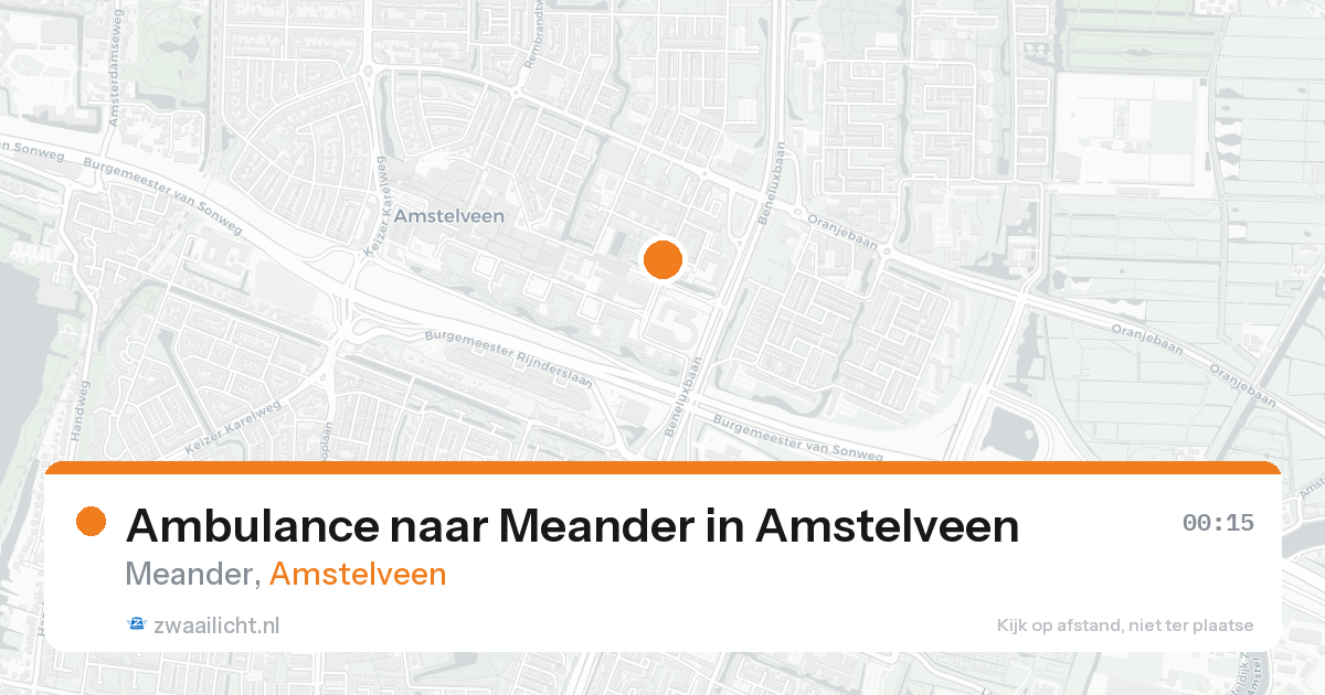 Ambulance naar Meander in Amstelveen — 7 feb 2026