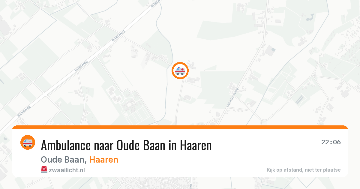 Ambulance naar Oude Baan in Haaren — 18 mei 2026