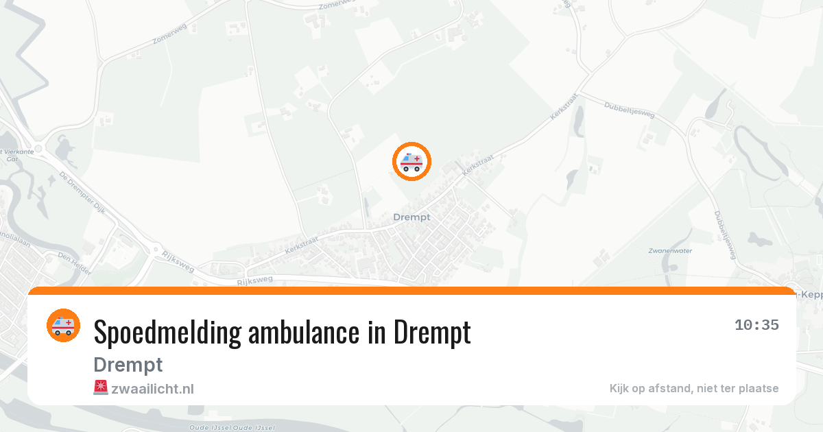 Spoedmelding ambulance in Drempt — 18 mrt 2026