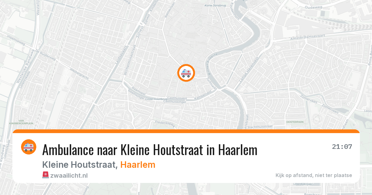 Ambulance naar Kleine Houtstraat in Haarlem — 22 mei 2026
