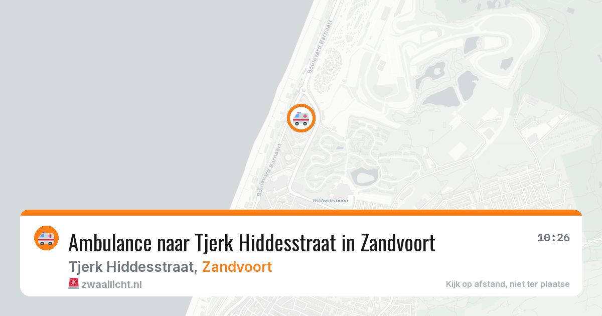 Ambulance naar Tjerk Hiddesstraat in Zandvoort — 17 mrt 2026