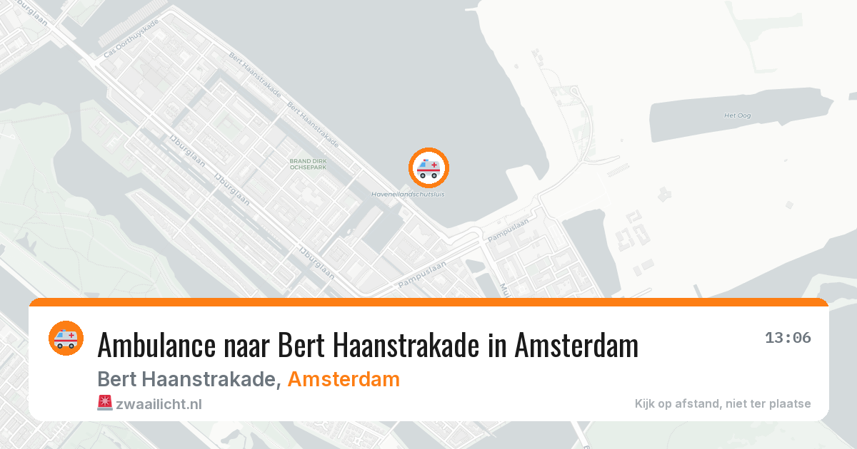 Ambulance naar Bert Haanstrakade in Amsterdam — 3 jun 2026