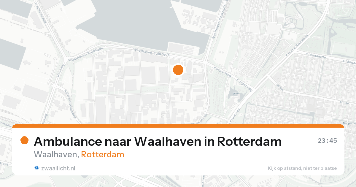 Ambulance naar Waalhaven in Rotterdam — 3 jun 2026