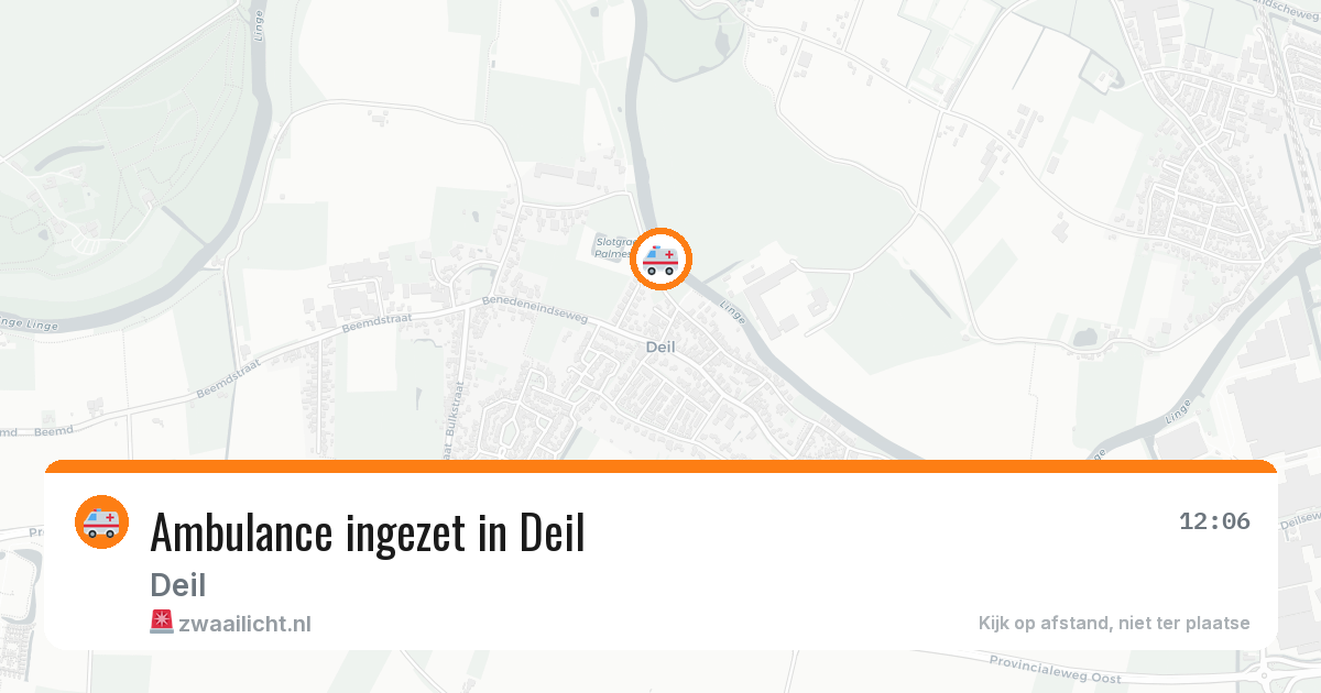 Ambulance ingezet in Deil — 8 mrt 2026