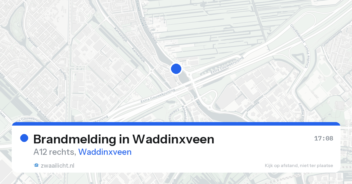 Brandmelding in Waddinxveen — 21 aug 2026