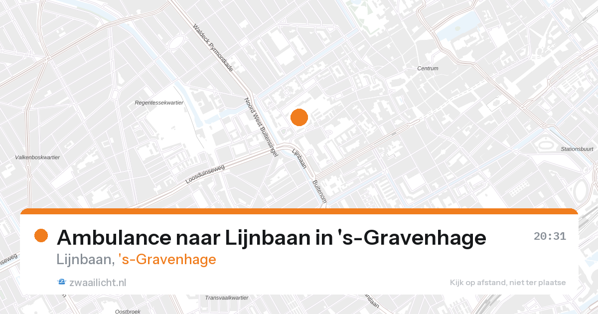 Ambulance naar Lijnbaan in 's-Gravenhage — 26 aug 2026