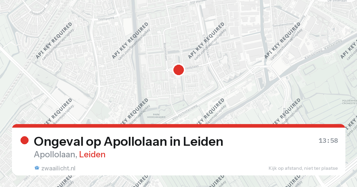 Ongeval op Apollolaan in Leiden — 1 mrt 2026