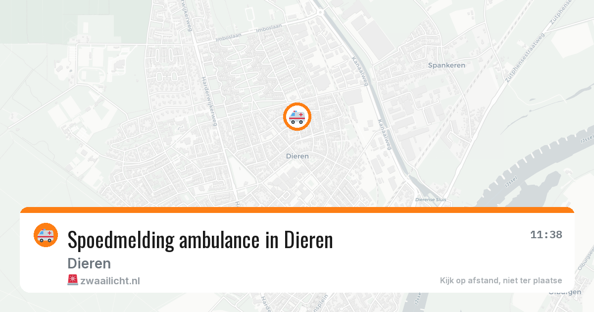 Spoedmelding ambulance in Dieren — 14 jul 2026