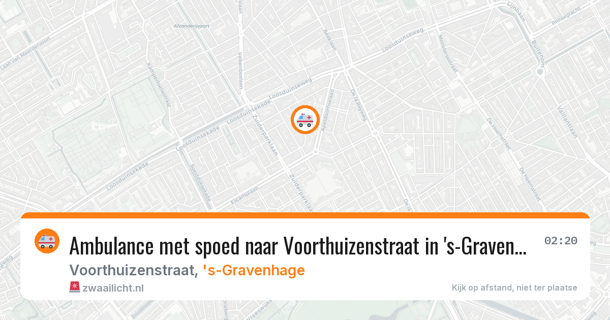 Ambulance met spoed naar Voorthuizenstraat in 's-Gravenhage — 4 jul 2026