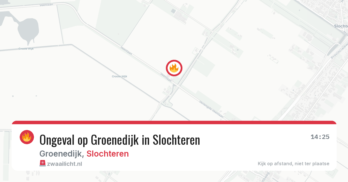 Ongeval op Groenedijk in Slochteren — 19 mrt 2026
