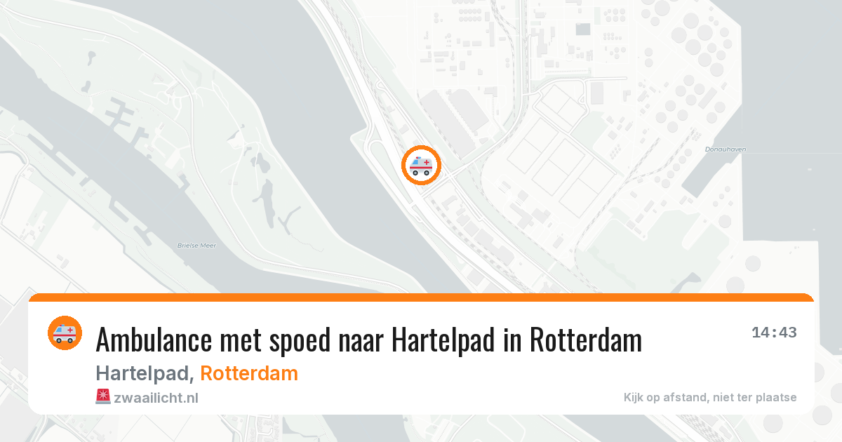Ambulance met spoed naar Hartelpad in Rotterdam — 4 jul 2026