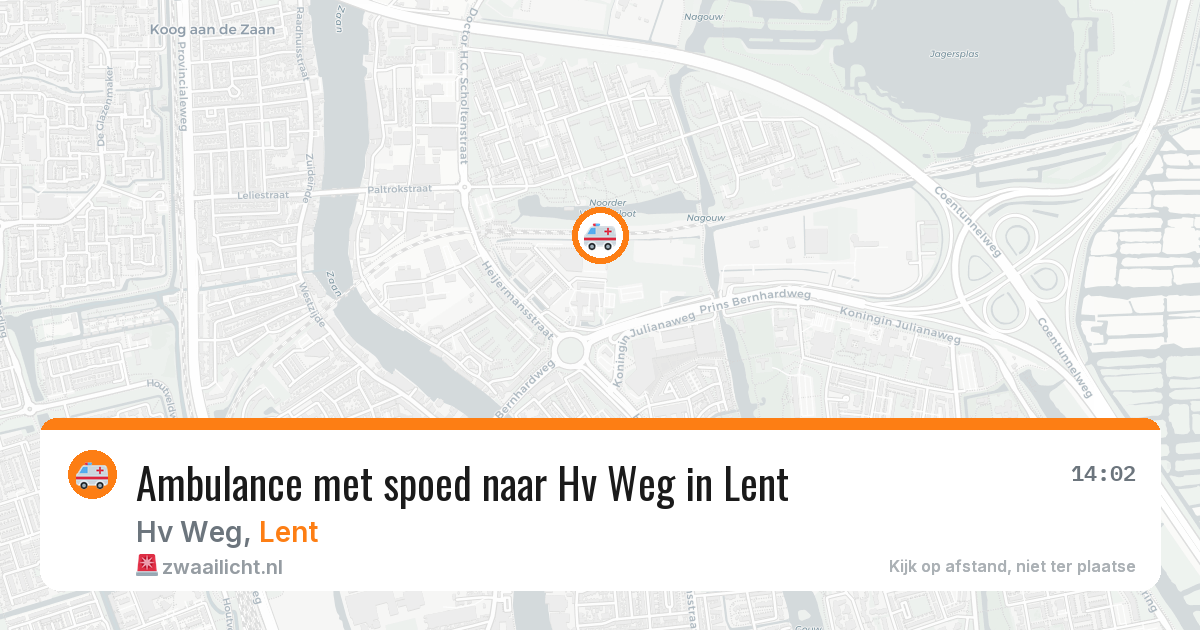 Ambulance met spoed naar Hv Weg in Lent — 27 jun 2026