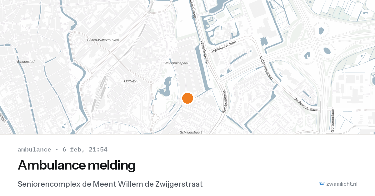 Ambulance melding — 6 feb 2026