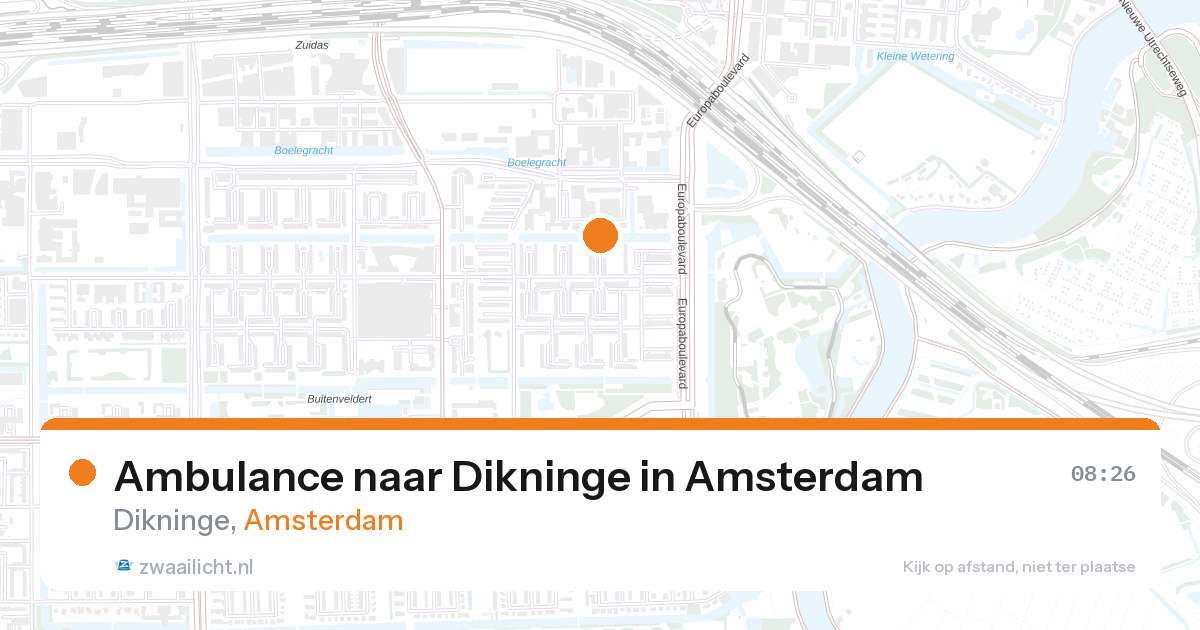 Ambulance naar Dikninge in Amsterdam — 25 jun 2026