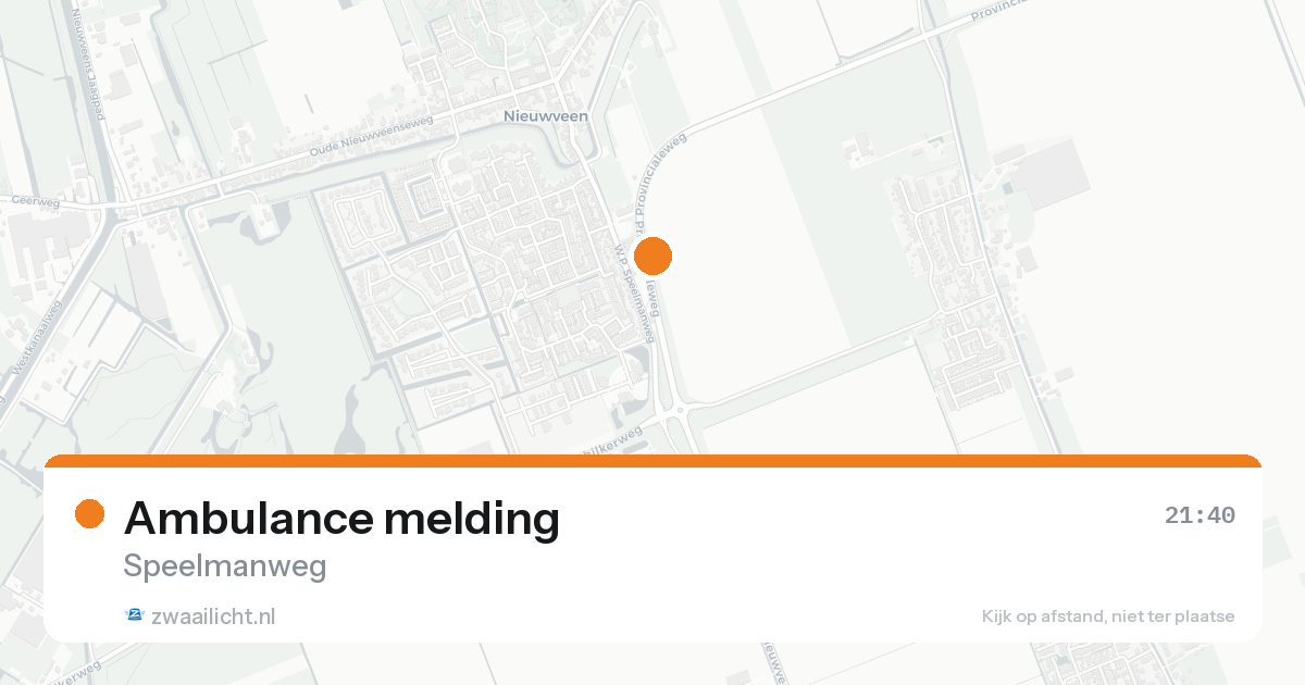 Ambulance melding — 30 mei 2026
