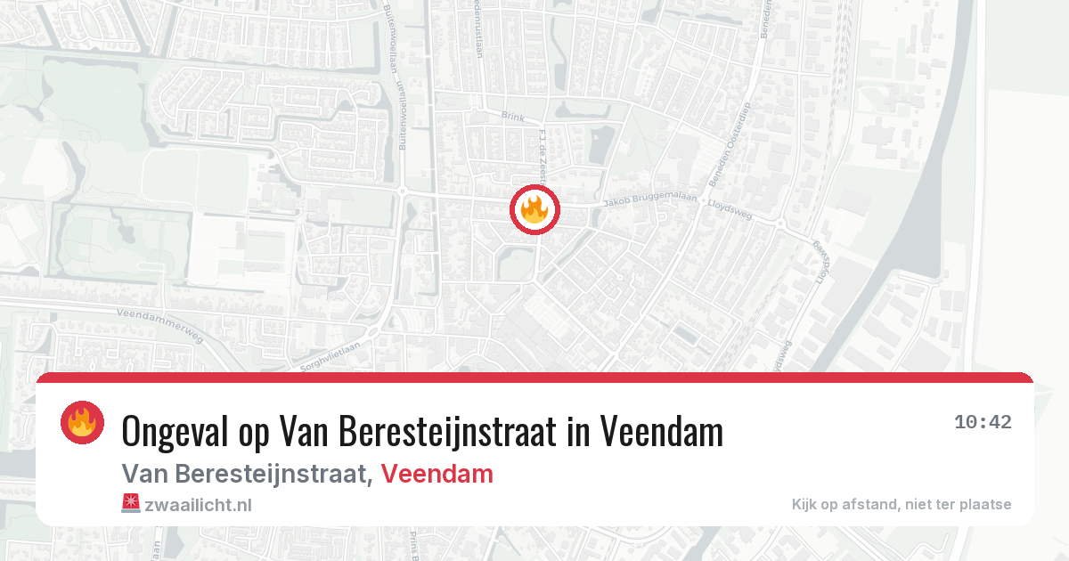 Ongeval op Van Beresteijnstraat in Veendam — 29 mei 2026