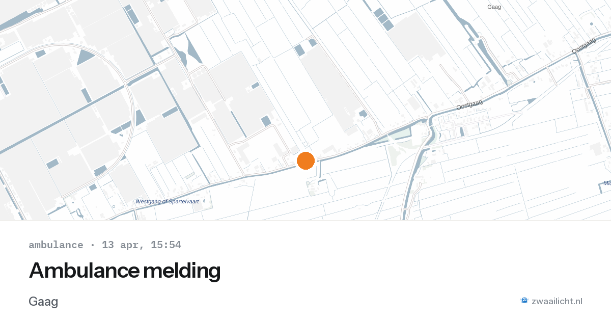 Ambulance melding — 13 apr 2026