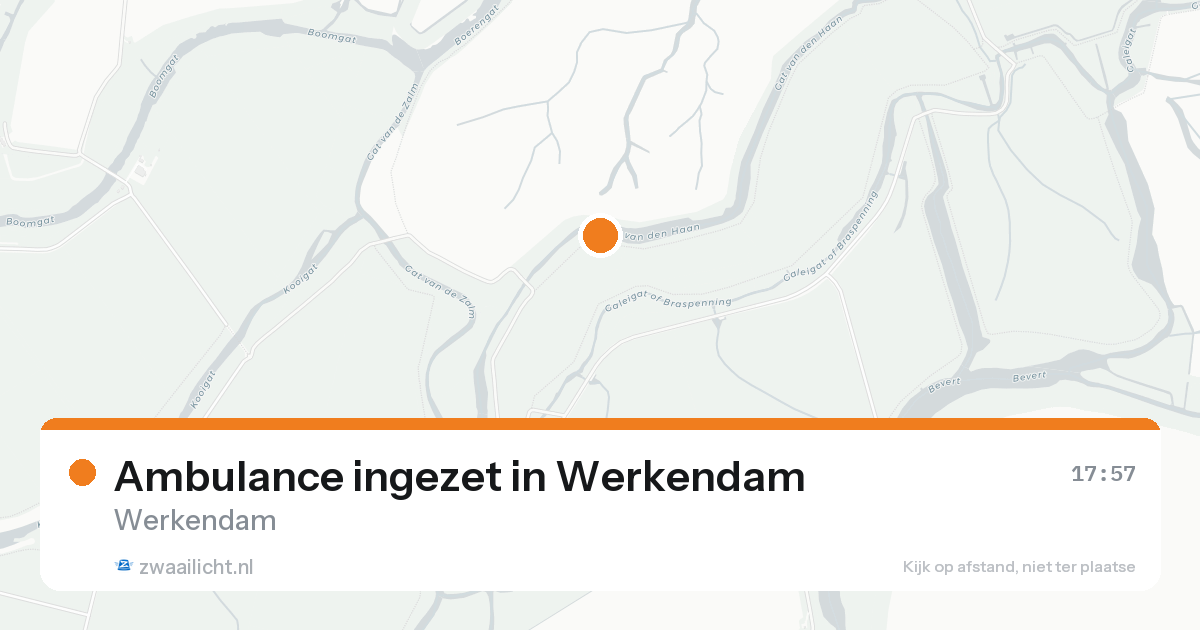 Ambulance ingezet in Werkendam — 15 aug 2026