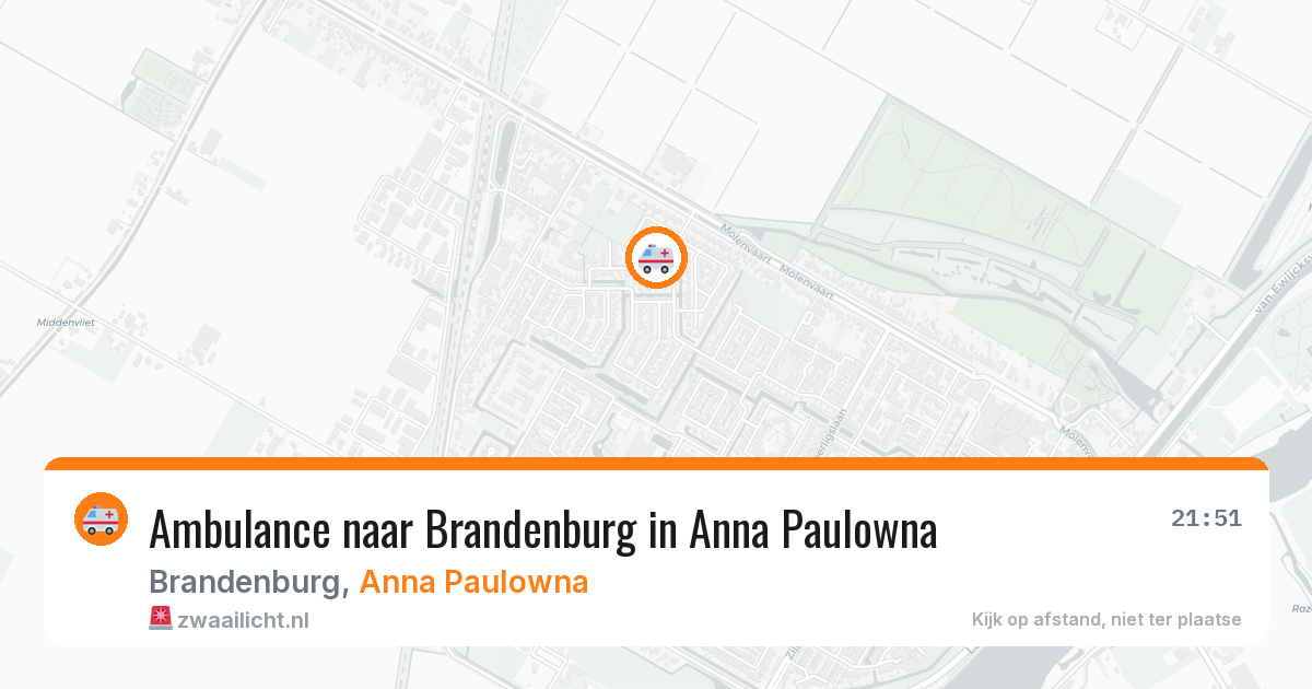 Ambulance naar Brandenburg in Anna Paulowna — 14 mrt 2026