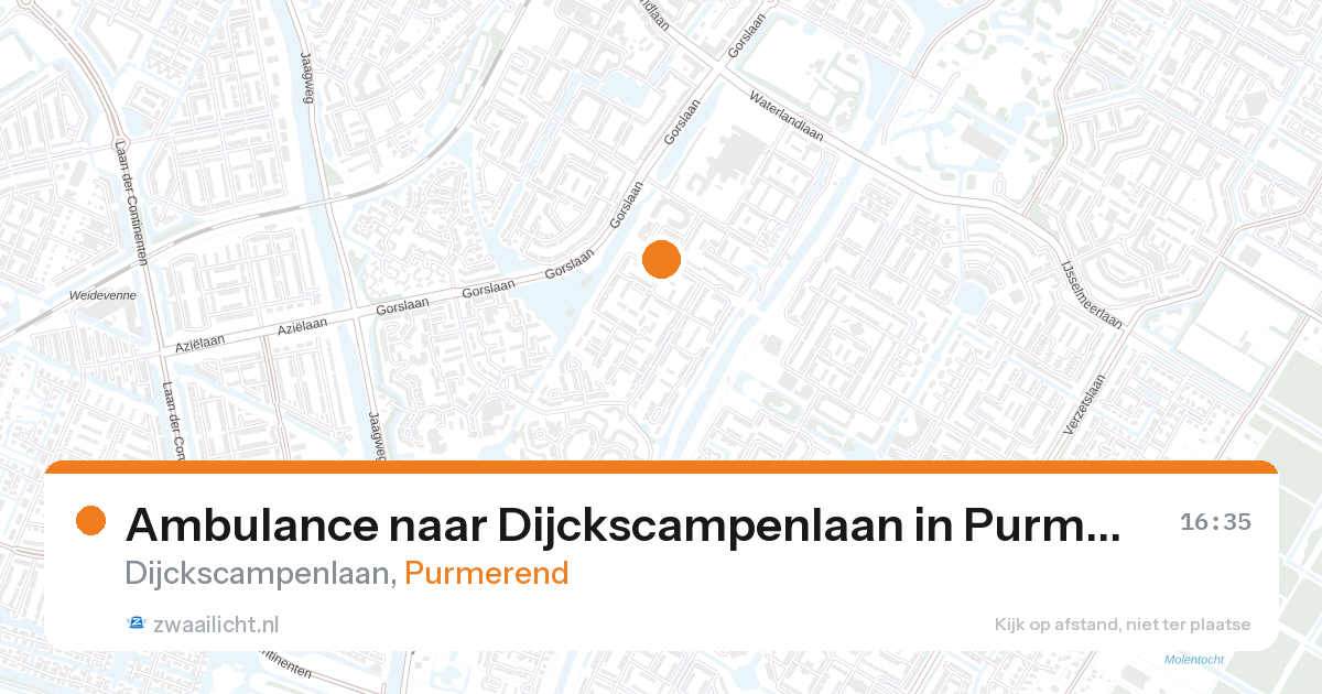 Ambulance naar Dijckscampenlaan in Purmerend — 28 aug 2026